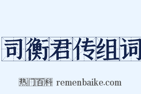 司衡君传组词是什么意思的图片